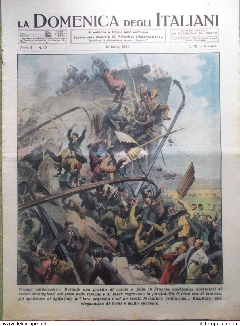 La Domenica degli Italiani o del Corriere 10 Marzo 1946 …