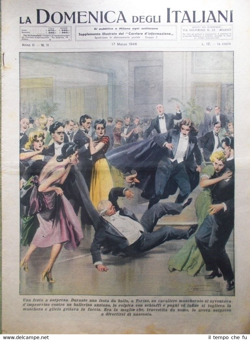 La Domenica degli Italiani o del Corriere 17 Marzo 1946 …