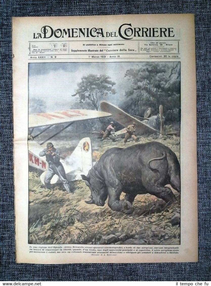 La Domenica del Corriere 1 Marzo 1931 Uganda - Sport …