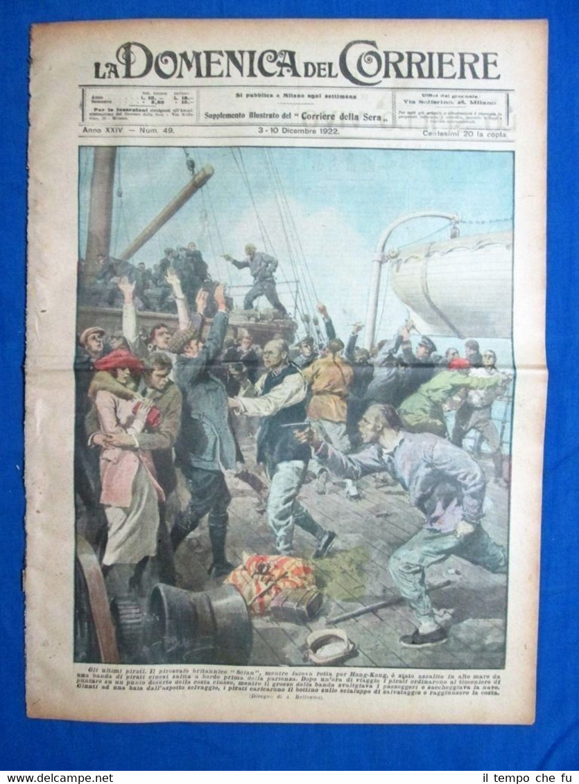 La Domenica del Corriere 10 dicembre 1922 Scian - Garian …