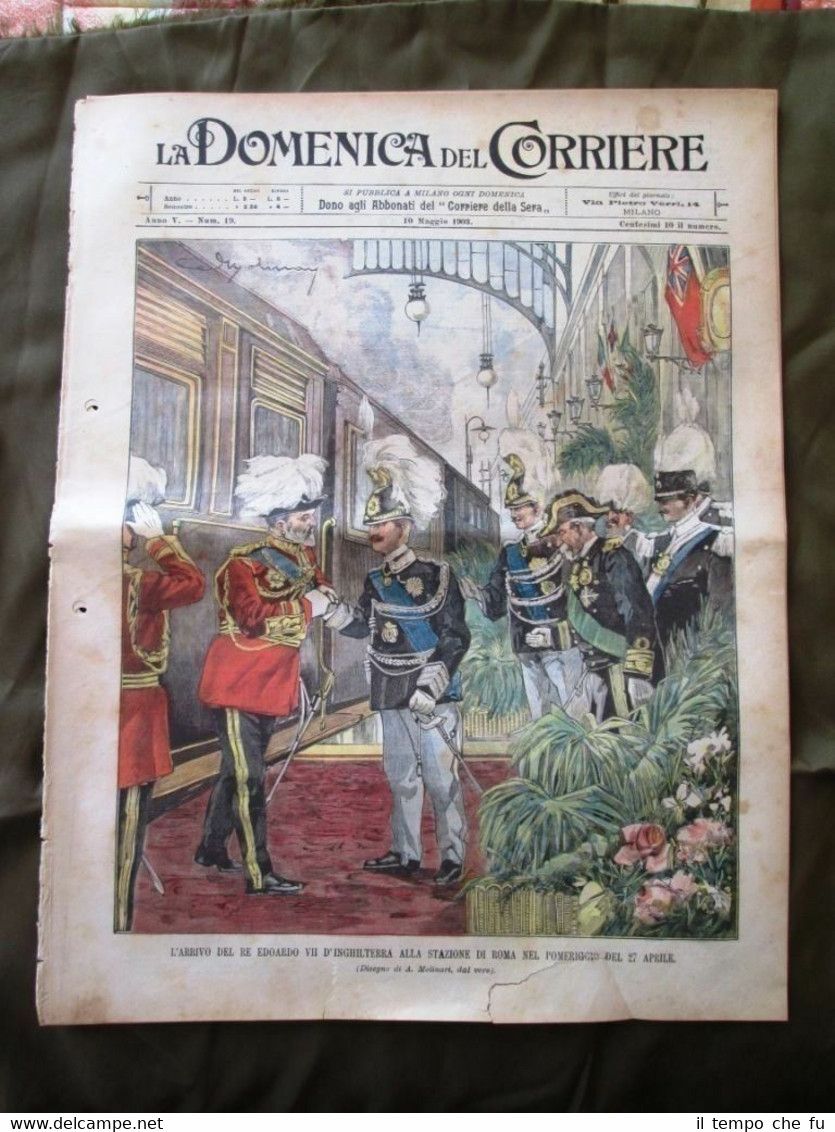 La Domenica del Corriere 10 Maggio 1903 Il Re Edoardo …