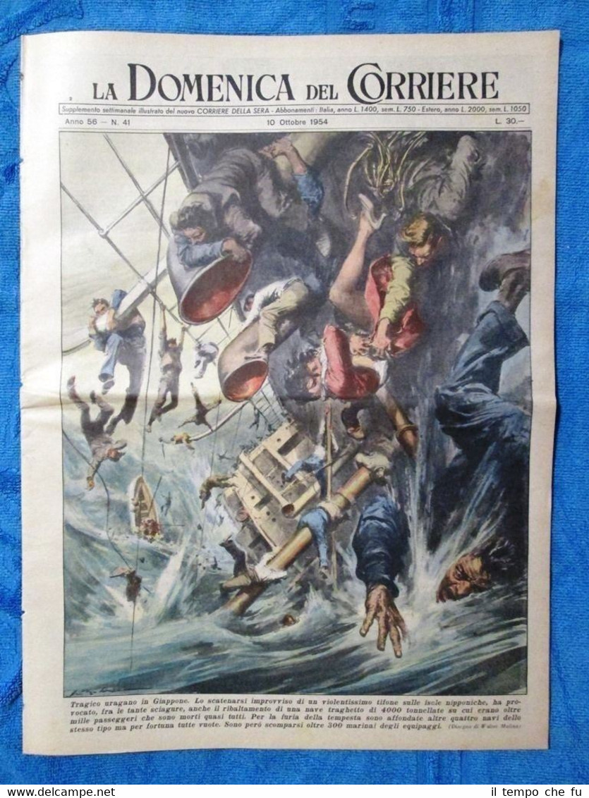 La Domenica del Corriere 10 ottobre 1954 Giappone - Viviane …