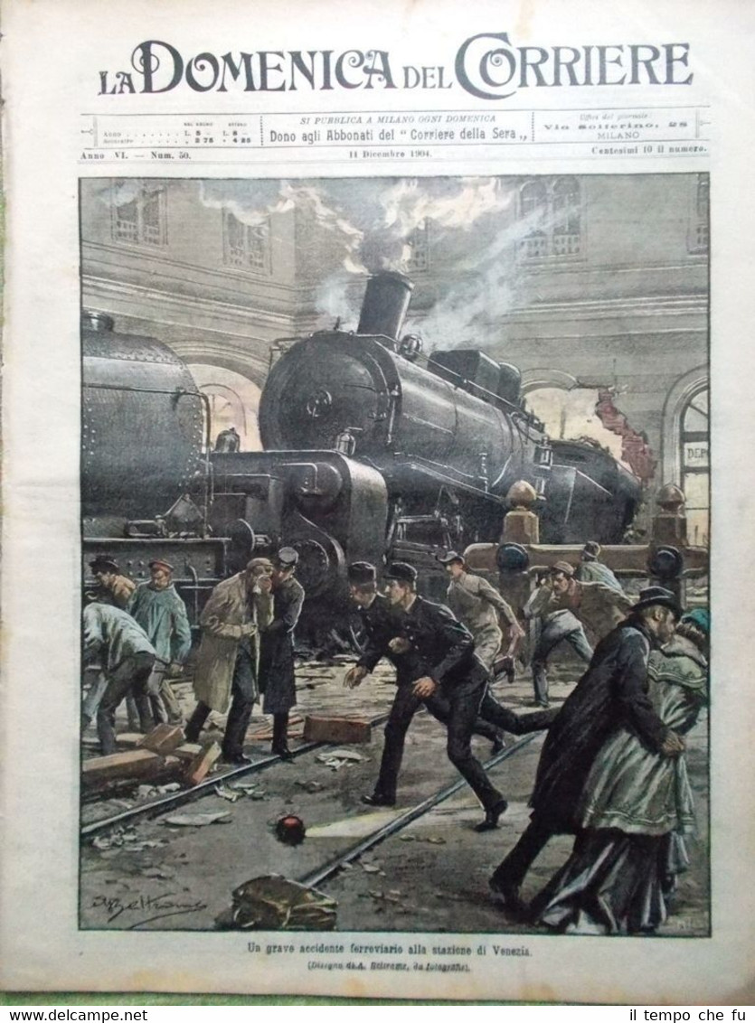 La Domenica del Corriere 11 Dicembre 1904 Battesimo di Umberto …