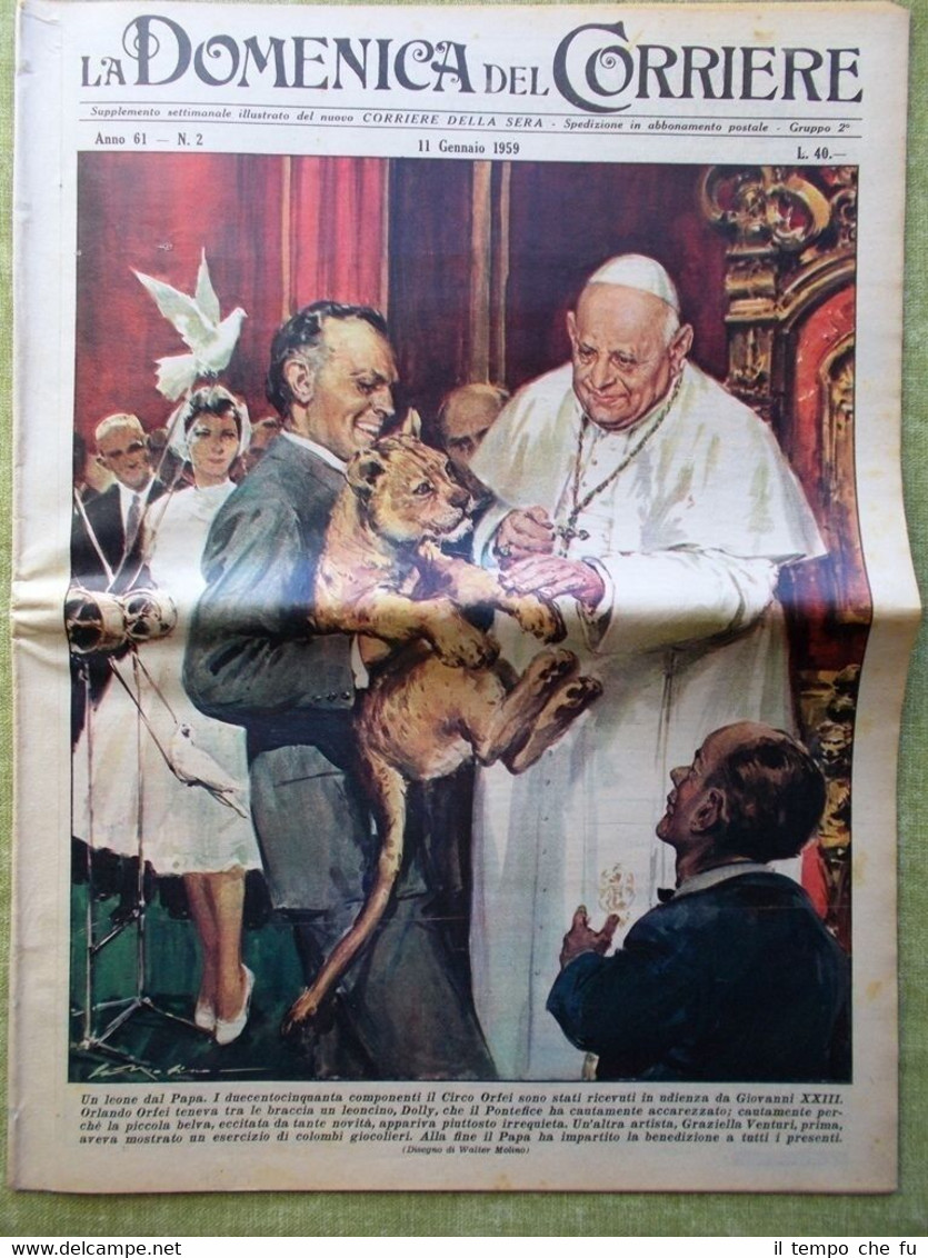 La Domenica del Corriere 11 Gennaio 1959 James Dean Marilyn …