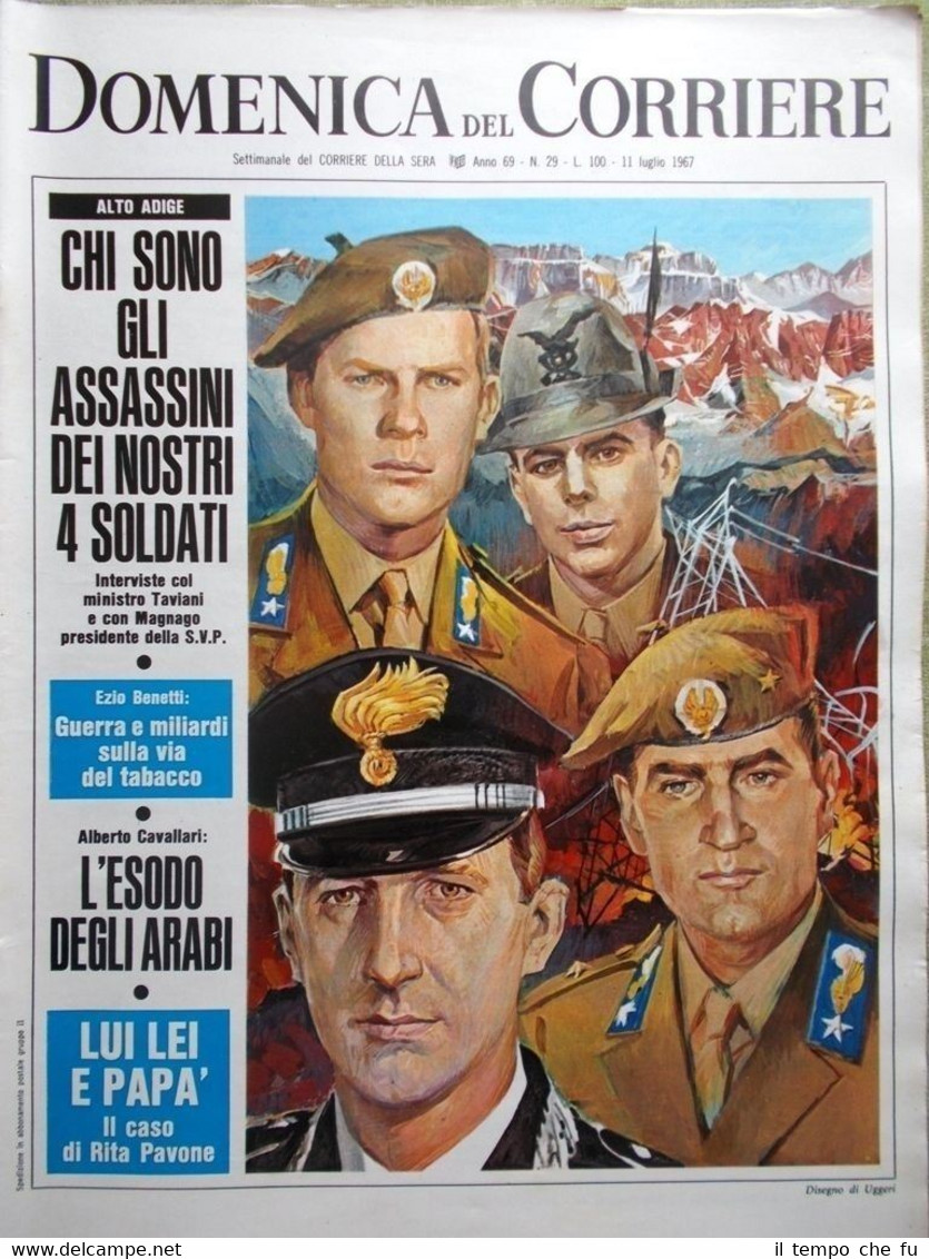 La Domenica del Corriere 11 Luglio 1967 Ebrei Arabi Tabacco …