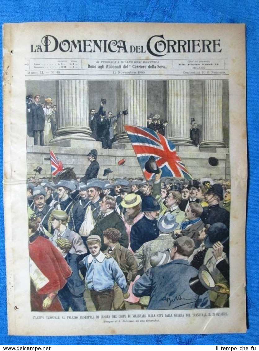 La Domenica del Corriere 11 novembre 1900 Transvaal - Serracapriola …