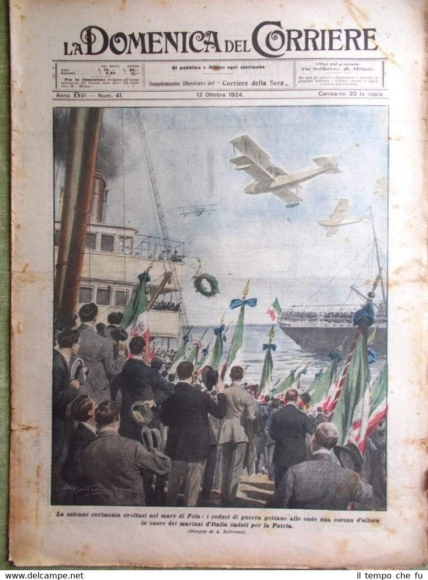 La Domenica del Corriere 12 Ottobre 1924 Mecca Hussein Torino …