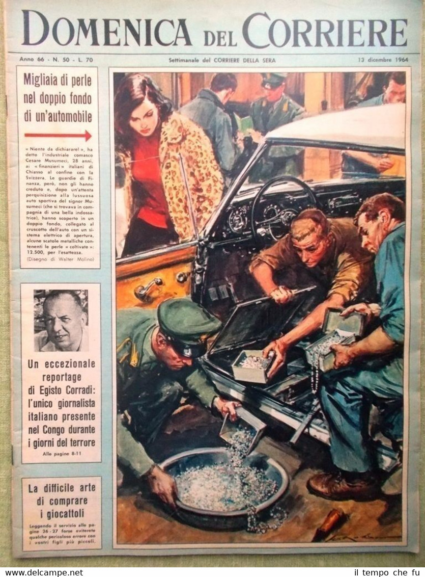 La Domenica del Corriere 13 Dicembre 1964 Lupara Papa Congo …