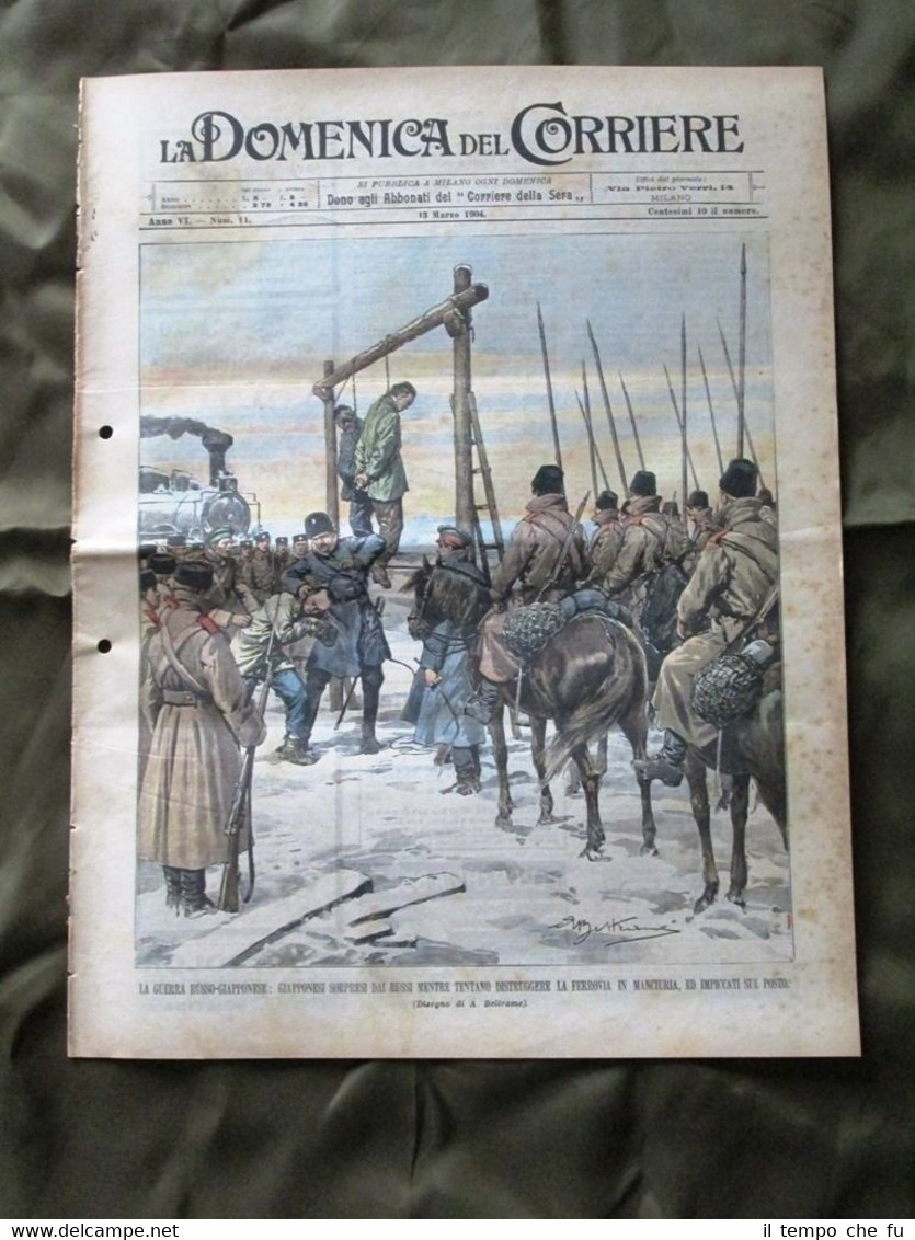 La Domenica del Corriere 13 Marzo 1904 Giapponesi Russi Sardegna …