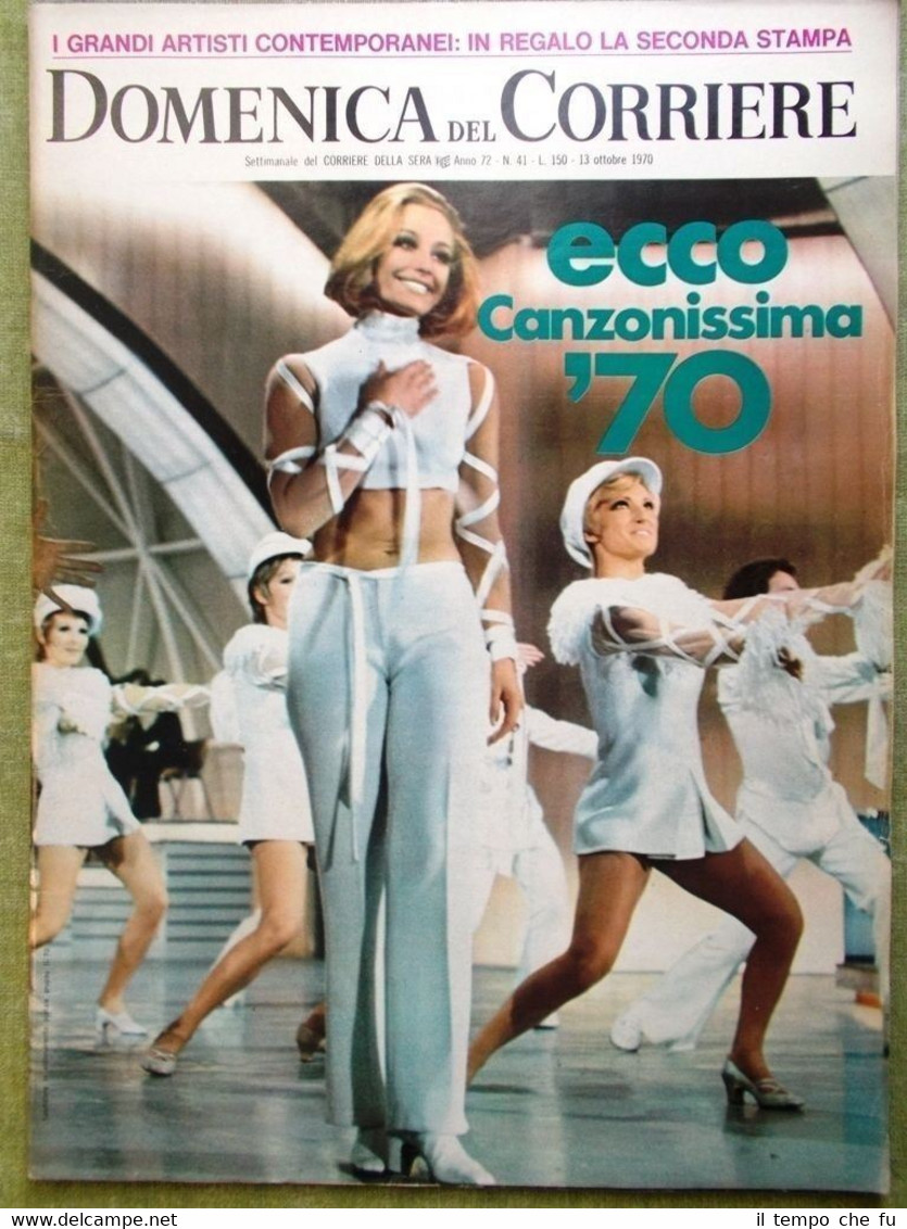 La Domenica del Corriere 13 Ottobre 1970 Messina Carrà Corrado …