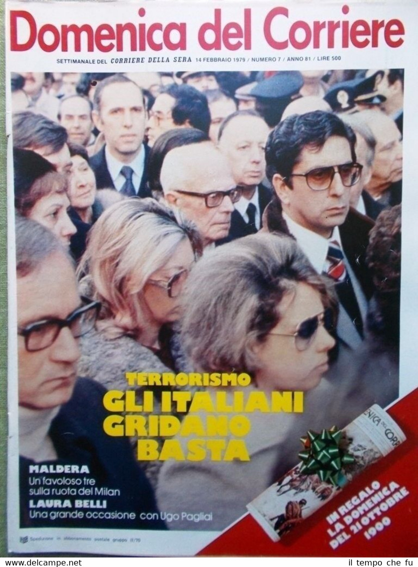 La Domenica del Corriere 14 Febbraio 1979 Terrorismo Maldera Einstein …