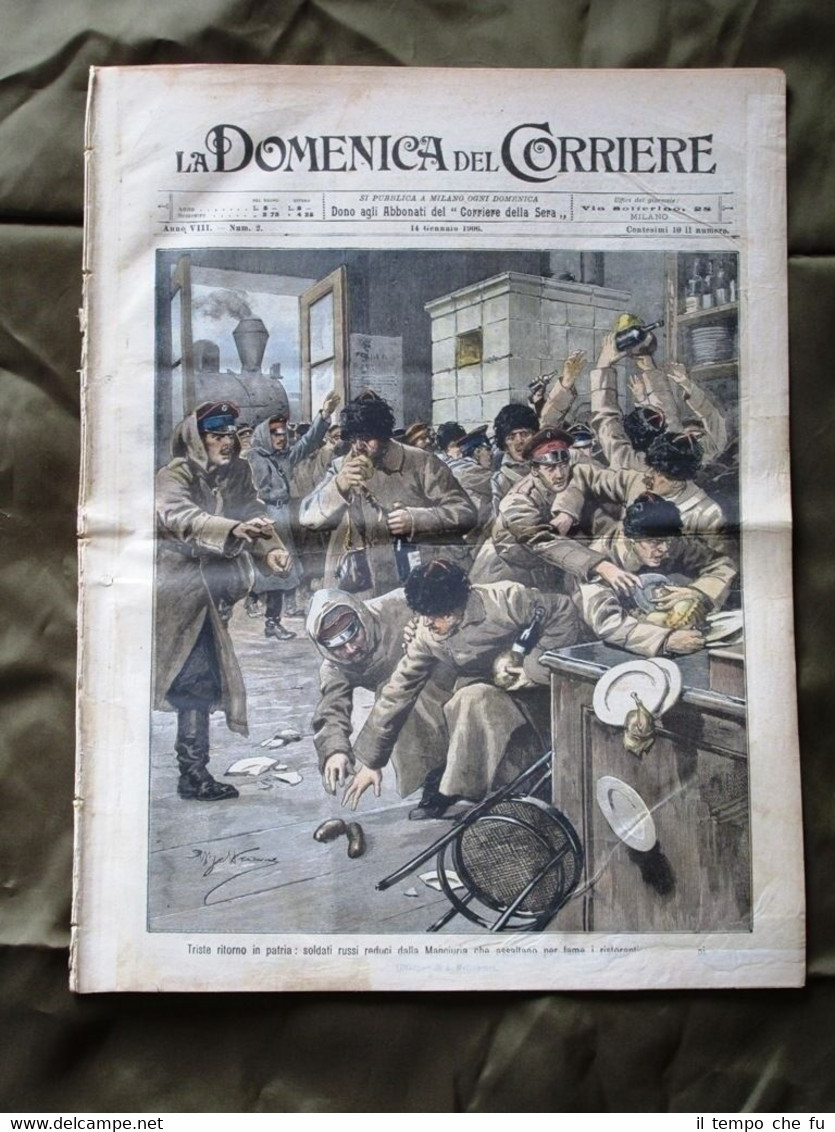 La Domenica del Corriere 14 Gennaio 1906 Soldati russi Debreczin …