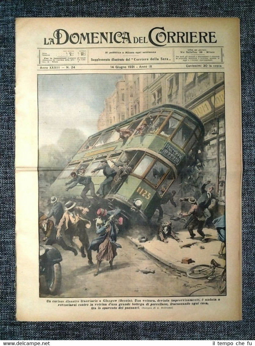 La Domenica del Corriere 14 Giugno 1931 Scozia -Niagara Falls …