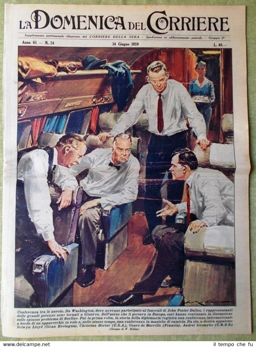 La Domenica del Corriere 14 Giugno 1959 Terrorismo Giava Milan …