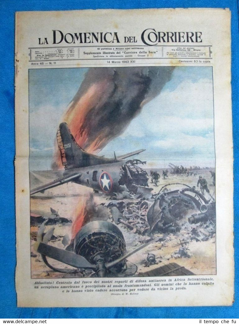 La Domenica del Corriere 14 marzo 1943 WW2 Africa - …