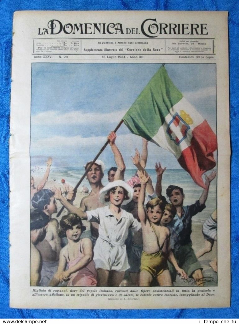 La Domenica del Corriere 15 luglio 1934 Colonie Italia - …