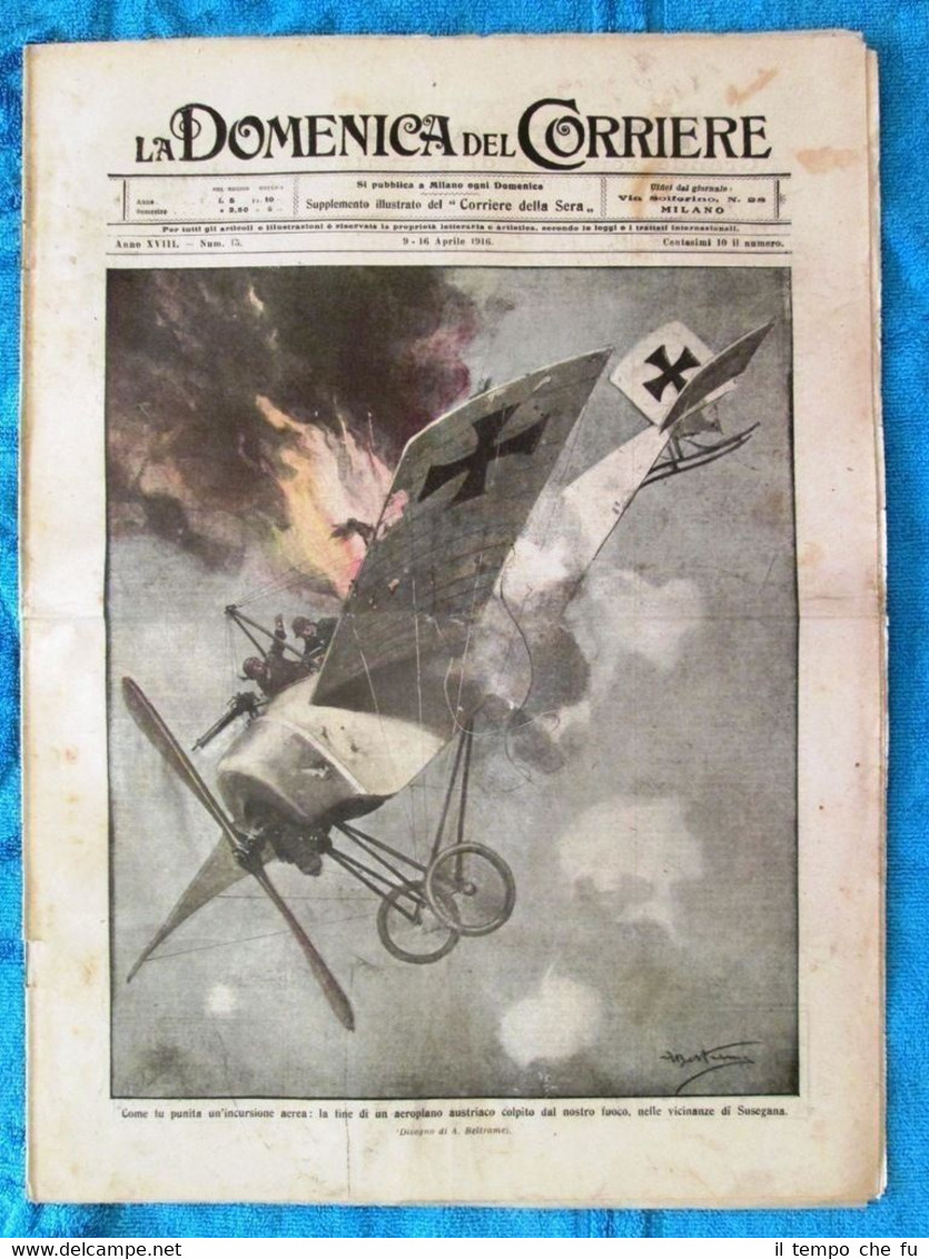 La Domenica del Corriere 16 aprile 1916 WW1 Susegana - …