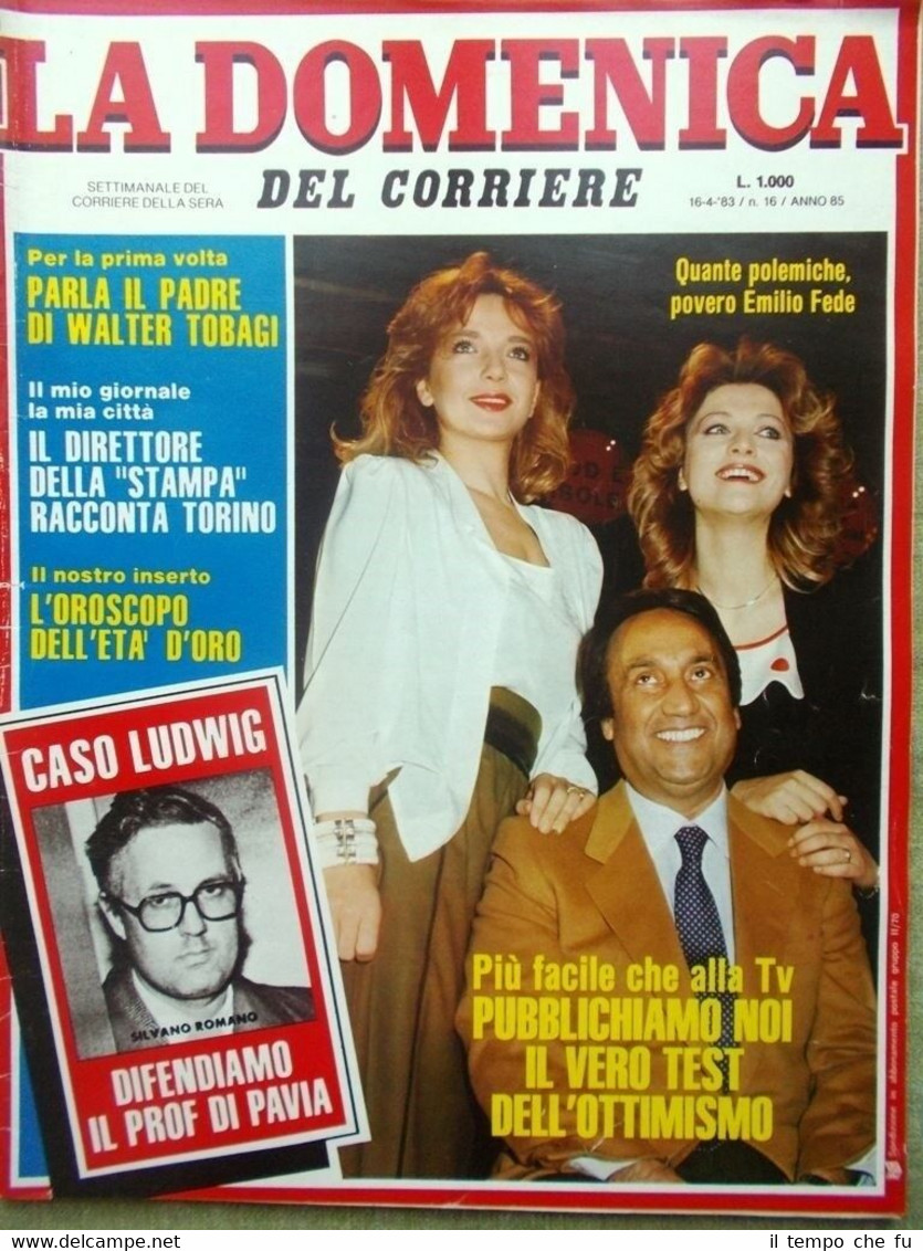 La Domenica del Corriere 16 Aprile 1983 Padre Pio Ludwig …