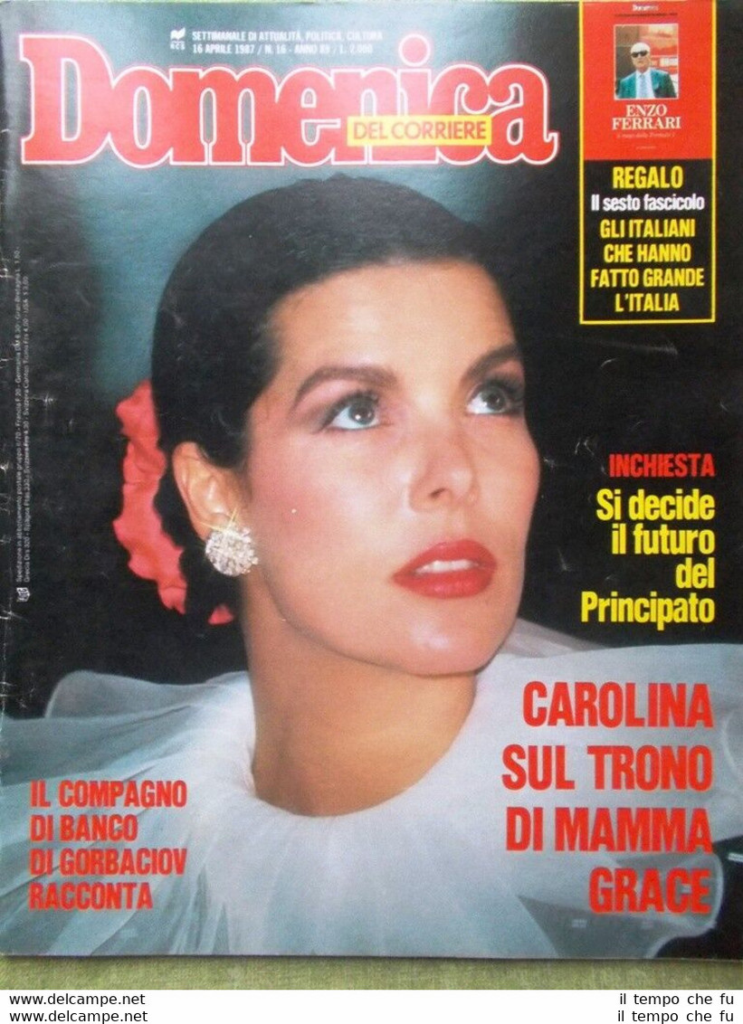 La Domenica del Corriere 16 Aprile 1987 Carolina Monaco Niki …