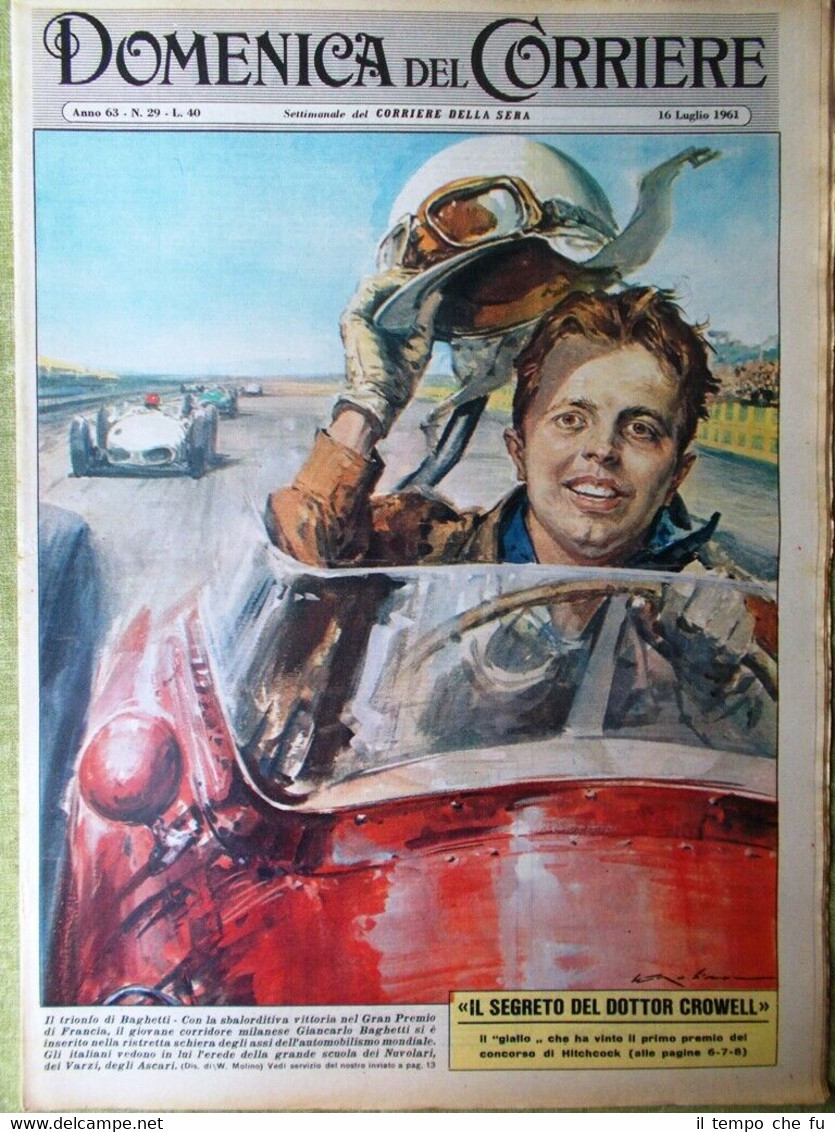La Domenica del Corriere 16 Luglio 1961 Baghetti Garzanti Maria …
