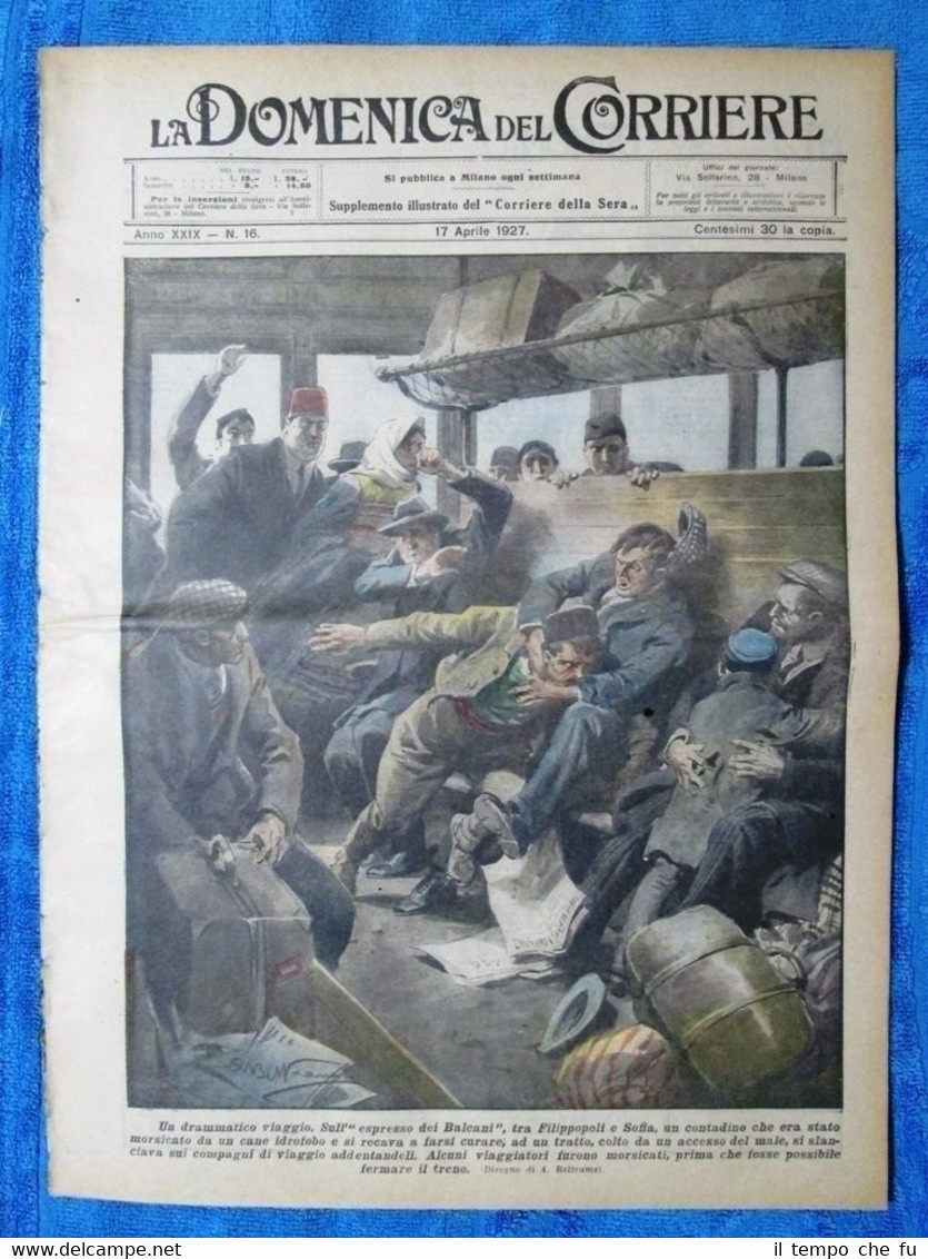 La Domenica del Corriere 17 aprile 1927 Balcani - Gladys …
