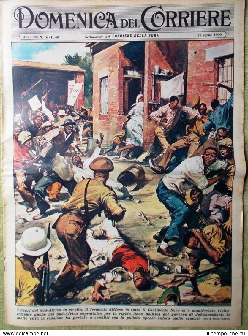 La Domenica del Corriere 17 Aprile 1960 Satellite Terra Magia …