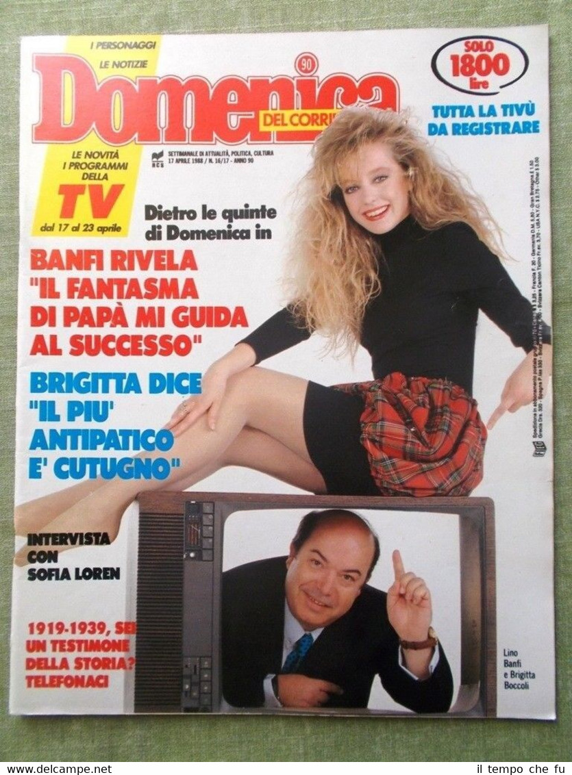 La Domenica del Corriere 17 Aprile 1988 Von Karajan Corrado …