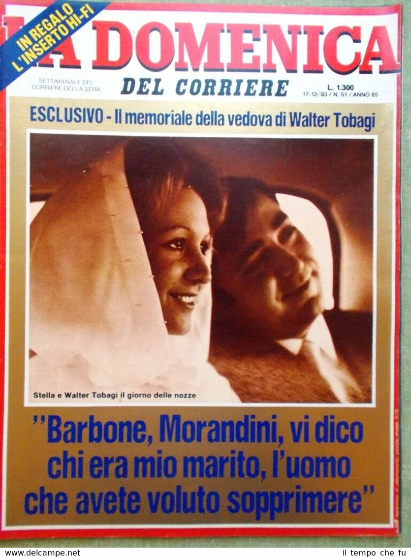 La Domenica del Corriere 17 Dicembre 1983 Tobagi Alboreto Ferrari …