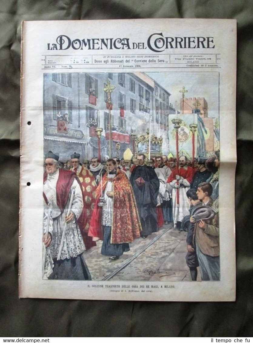 La Domenica del Corriere 17 Gennaio 1904 Re Magi Briganti …