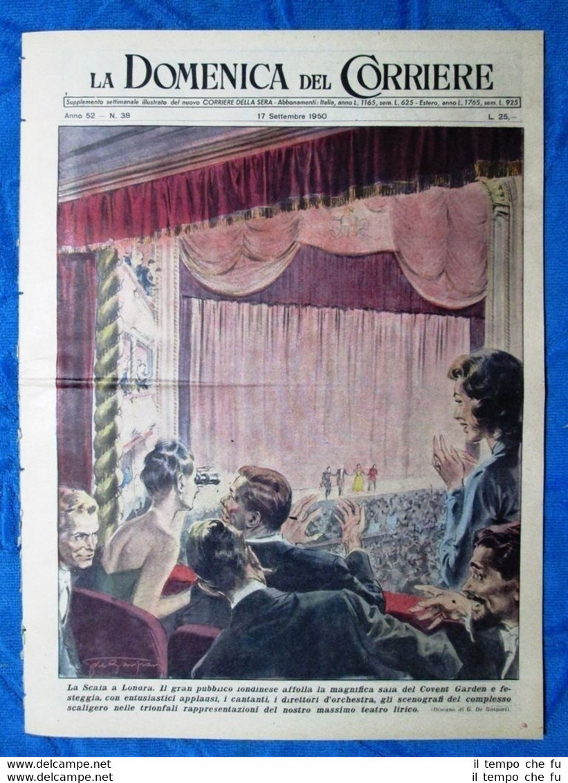 La Domenica del Corriere 17 settembre 1950 Covent Garden - …