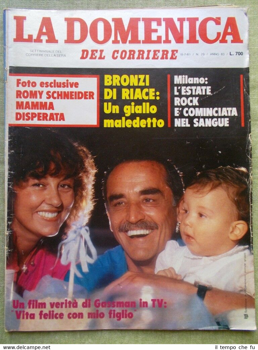 La Domenica del Corriere 18 Luglio 1981 Gassman Hemingway Beruschi …