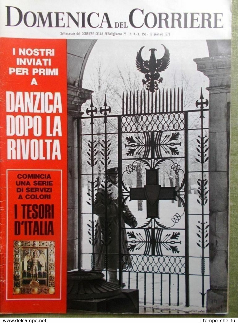 La Domenica del Corriere 19 Gennaio 1971 Rivolta Danzica Stalin …