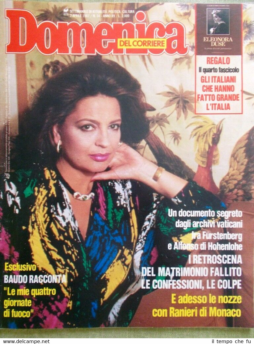 La Domenica del Corriere 2 Aprile 1987 Giorgieri Pippo Baudo …