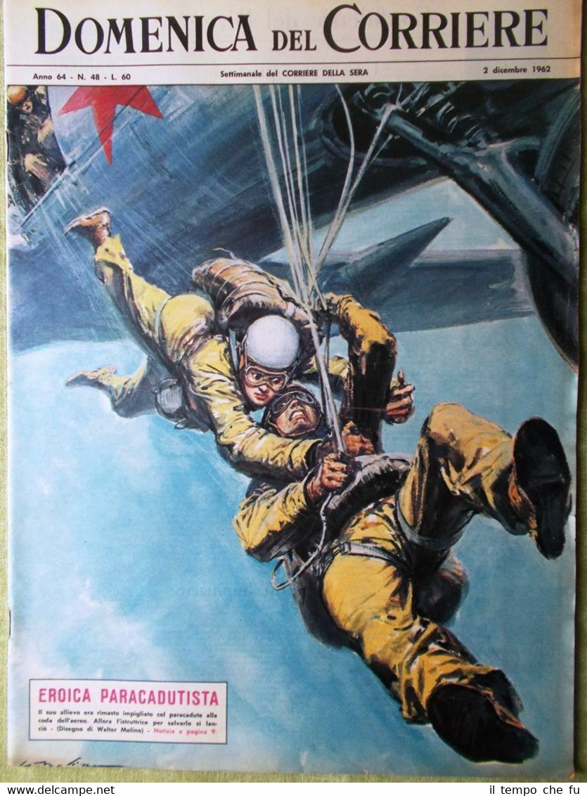 La Domenica del Corriere 2 Dicembre 1962 Centenario Poste Mao …