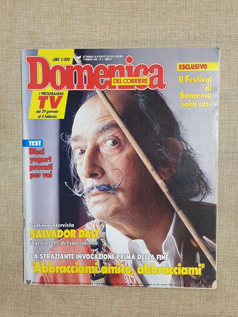 La Domenica del Corriere 2 febbraio 1989 Morte di Salvador …