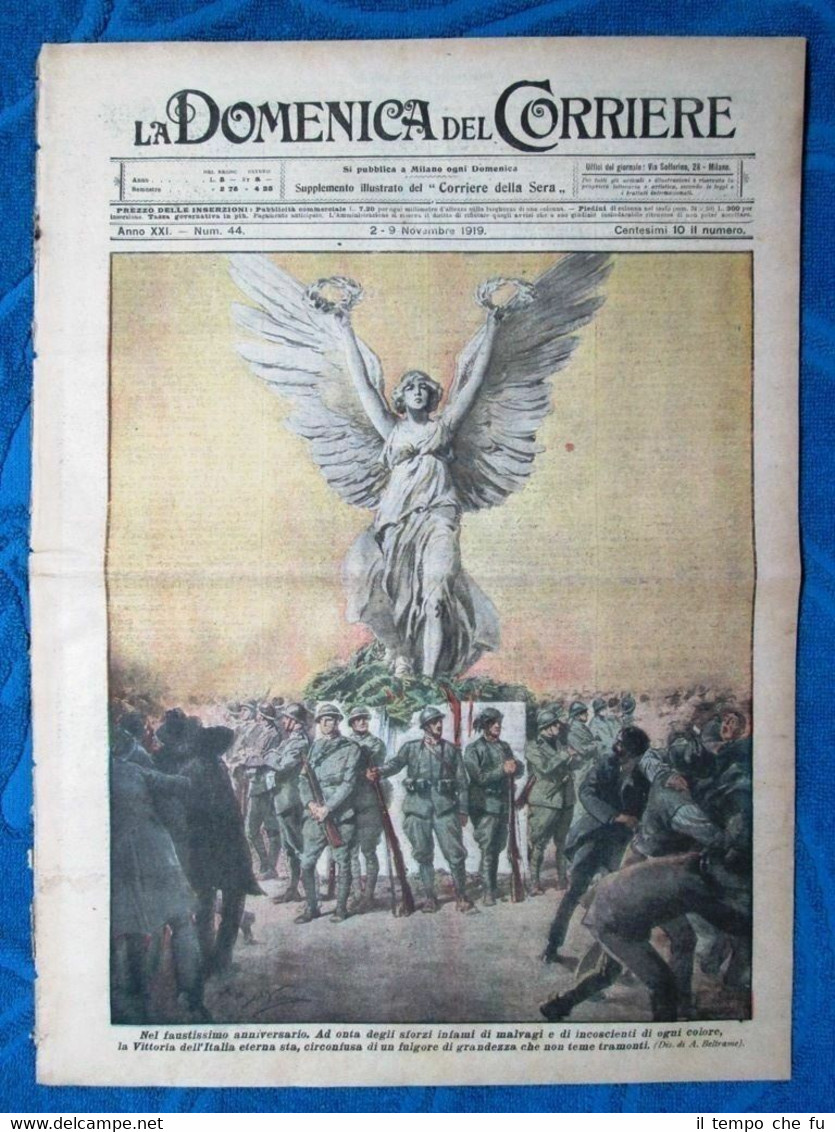 La Domenica del Corriere 2 novembre 1919 Vittoria Italia - …