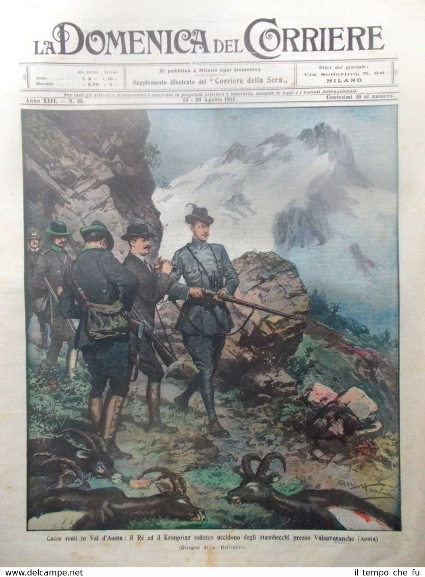 La Domenica del Corriere 20 Agosto 1911 Kronprinz Ponte Grattacielo …