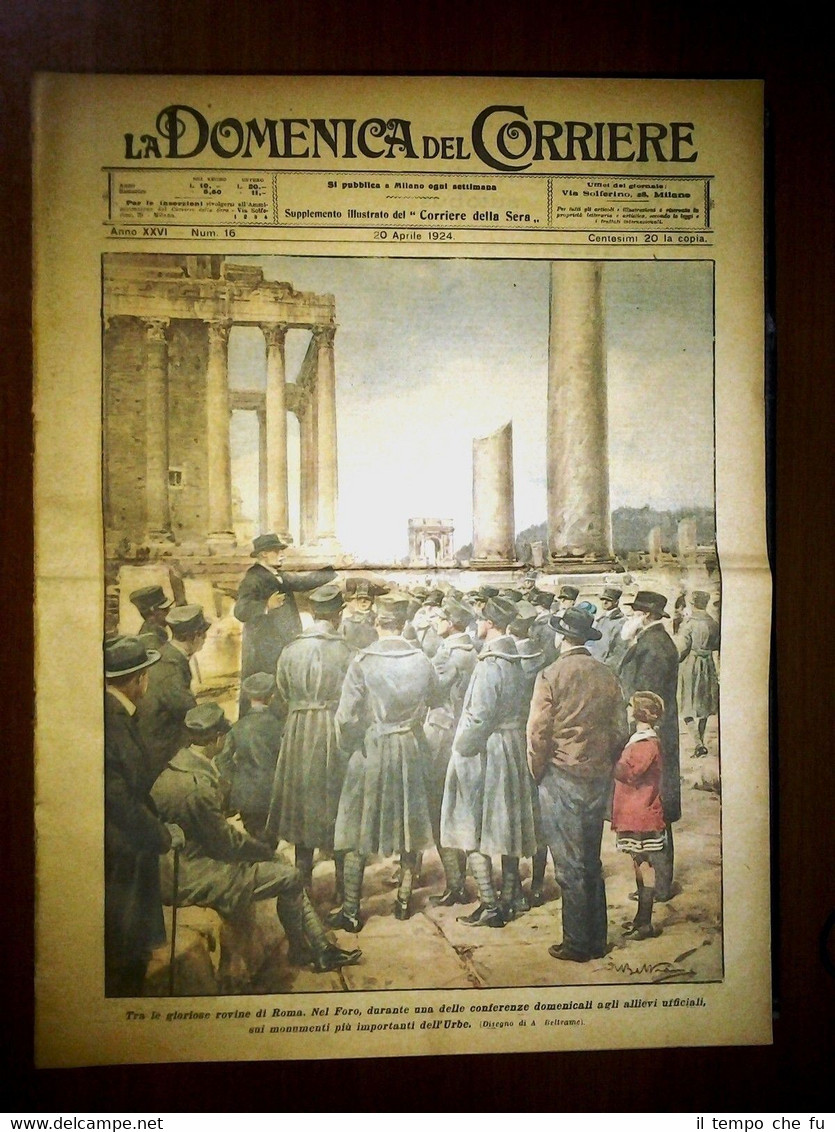 La Domenica del Corriere 20 Aprile 1924 Roma - Londra …