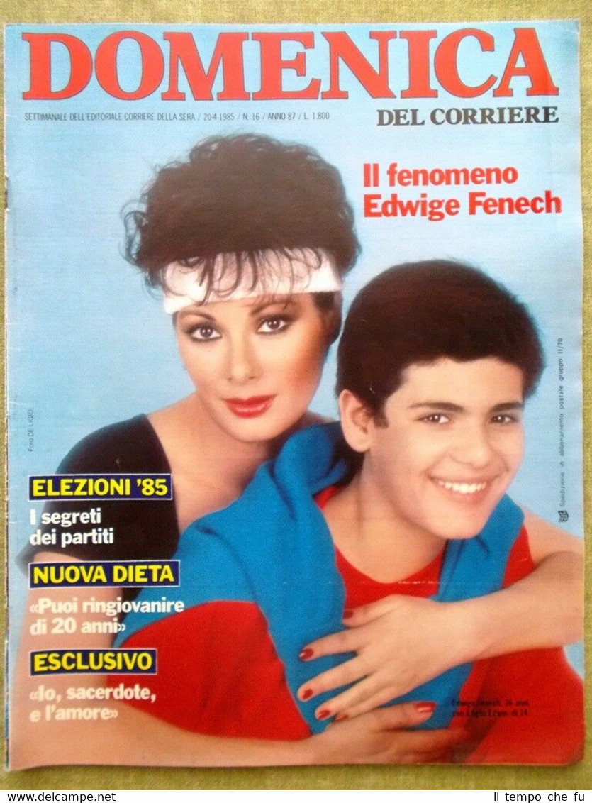 La Domenica del Corriere 20 Aprile 1985 Fenech Fantasmi Conte …