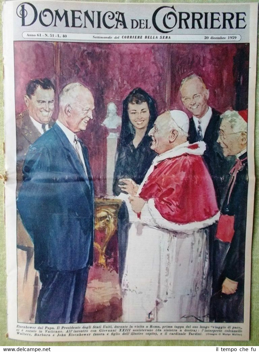 La Domenica del Corriere 20 Dicembre 1959 Crisi Governo Sicilia …
