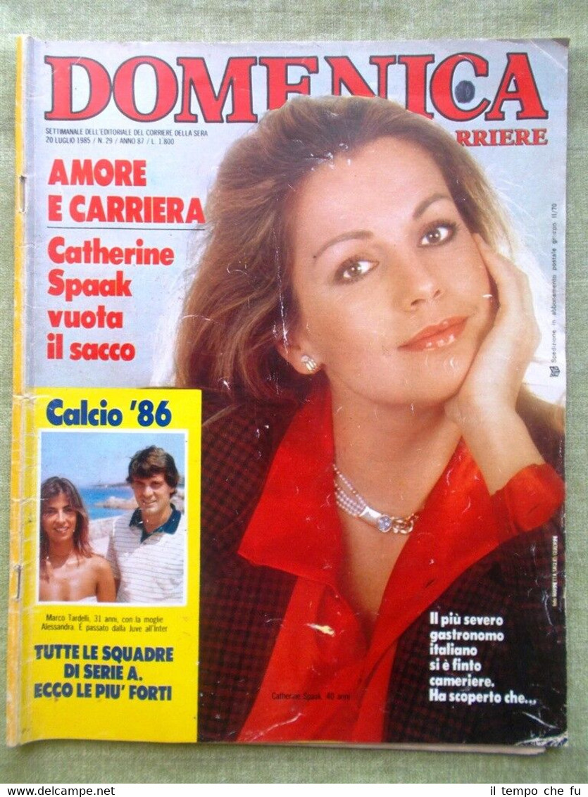 La Domenica del Corriere 20 Luglio 1985 Fanfani Agca Purley …