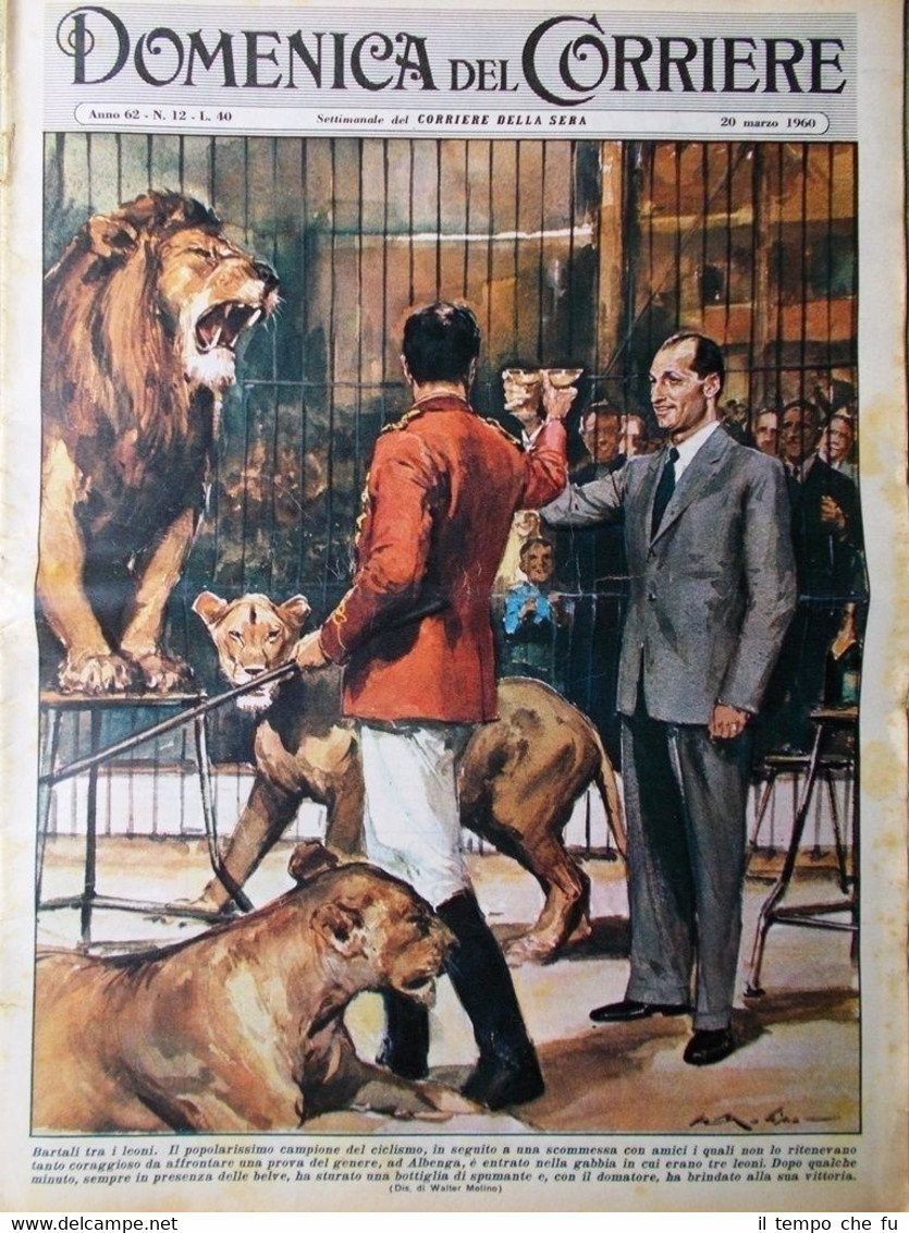 La Domenica del Corriere 20 Marzo 1960 Viani Nazionale CT …