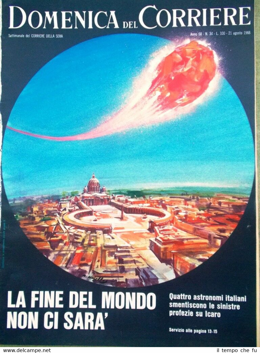 La Domenica del Corriere 21 Agosto 1966 Neurochirurgia Biagi Agnelli …