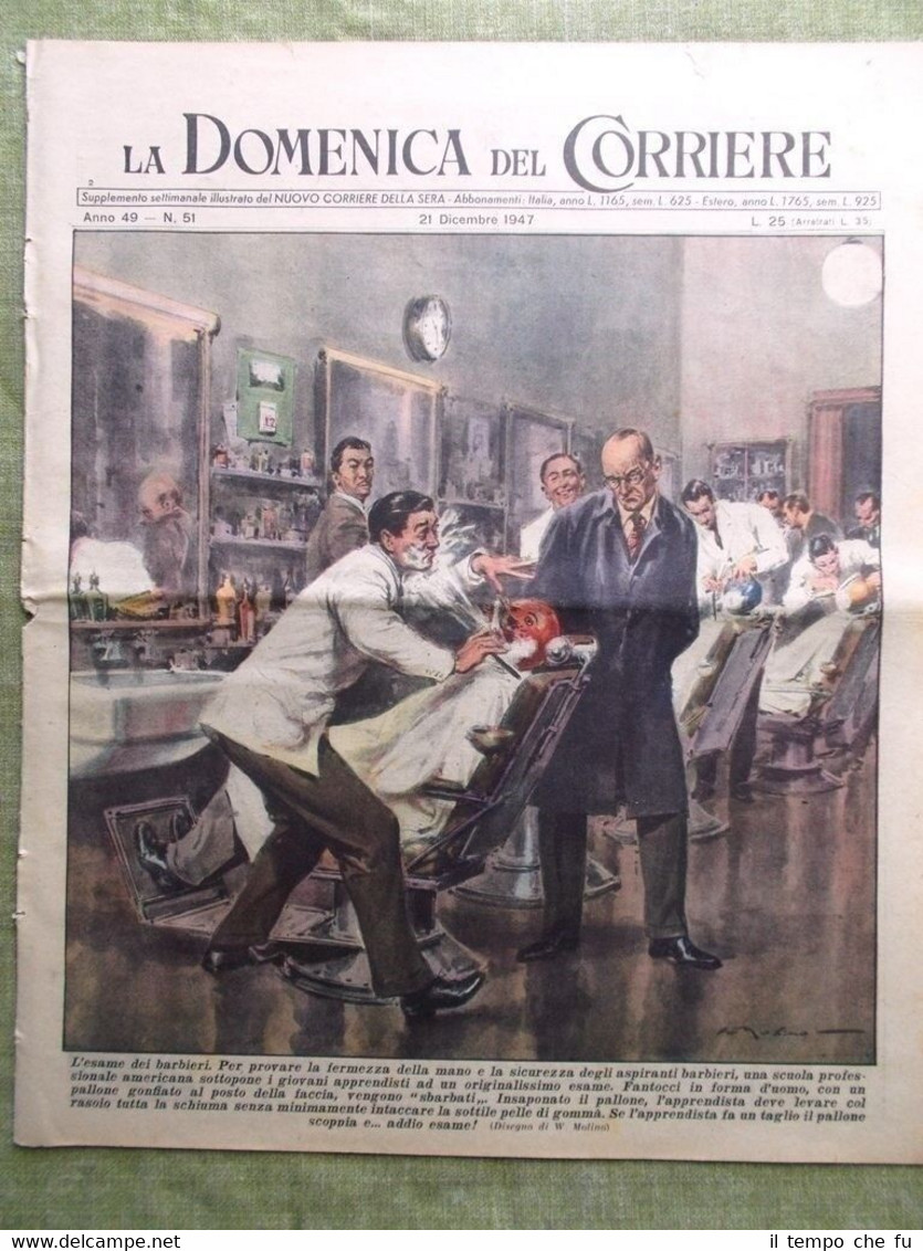 La Domenica del Corriere 21 Dicembre 1947 Shirley Temple Garfagnana …