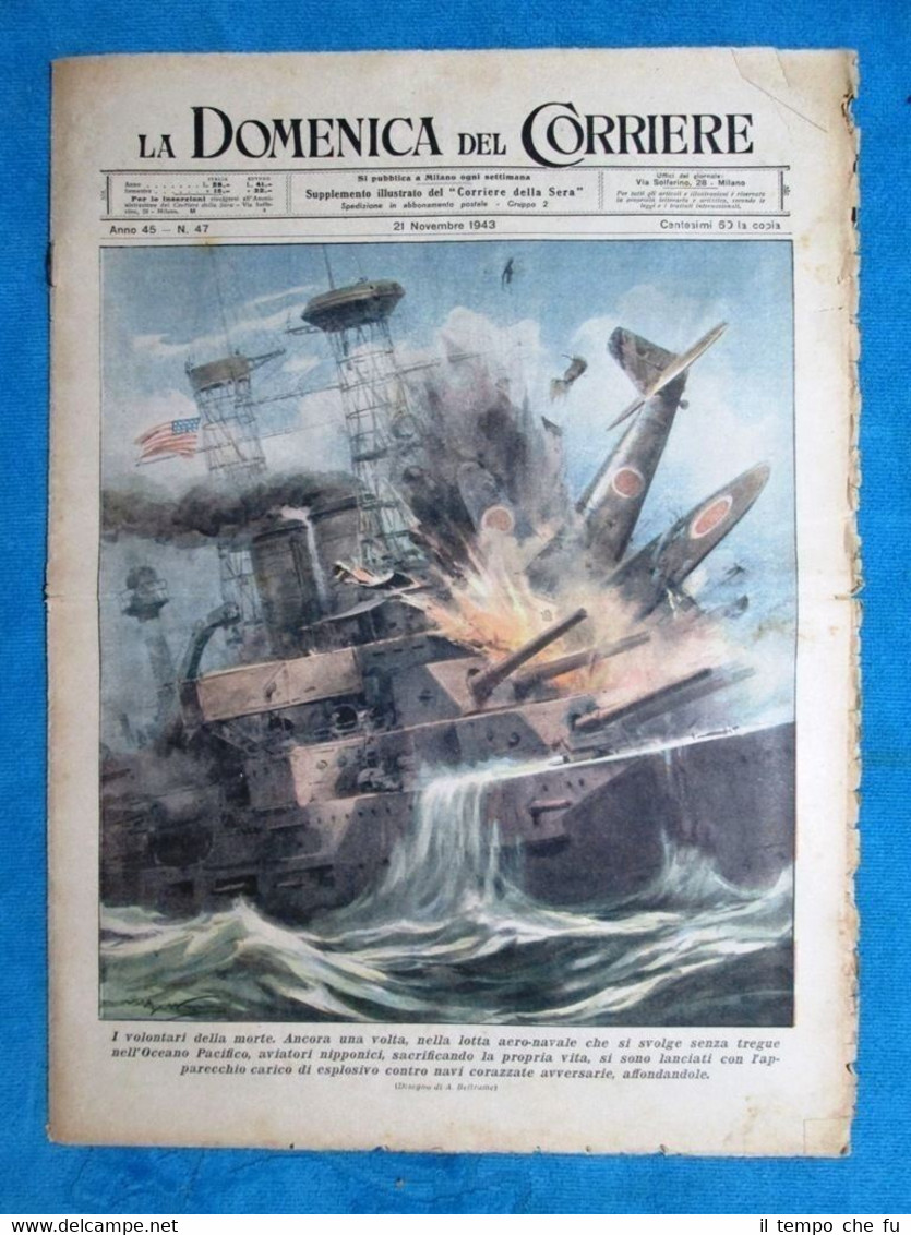 La Domenica del Corriere 21 novembre 1943 WW2 Aerei-Navi - …