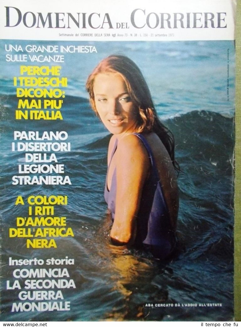 La Domenica del Corriere 21 Settembre 1971 Germania Gimondi Wiesenthal …