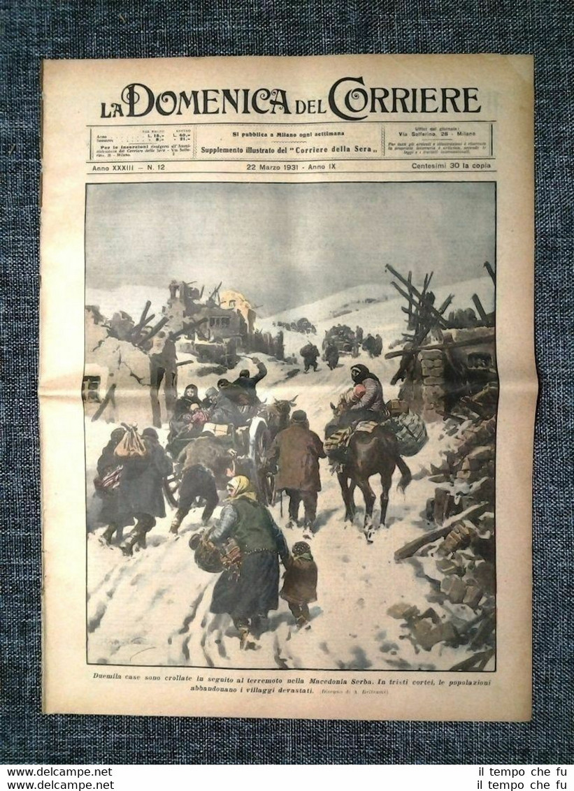 La Domenica del Corriere 22 Marzo 1931 Macedonia - Stati …