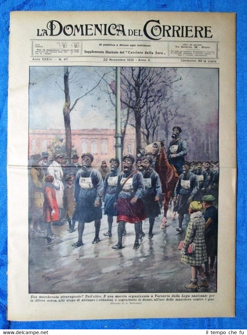 La Domenica del Corriere 22 novembre 1931 Varsavia - Tien …