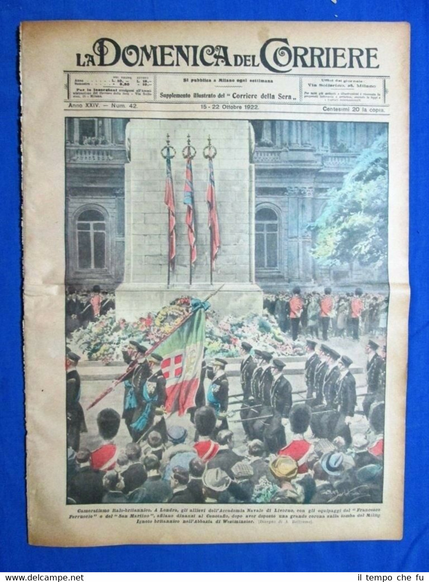 La Domenica del Corriere 22 ottobre 1922 Milite Ignoto - …