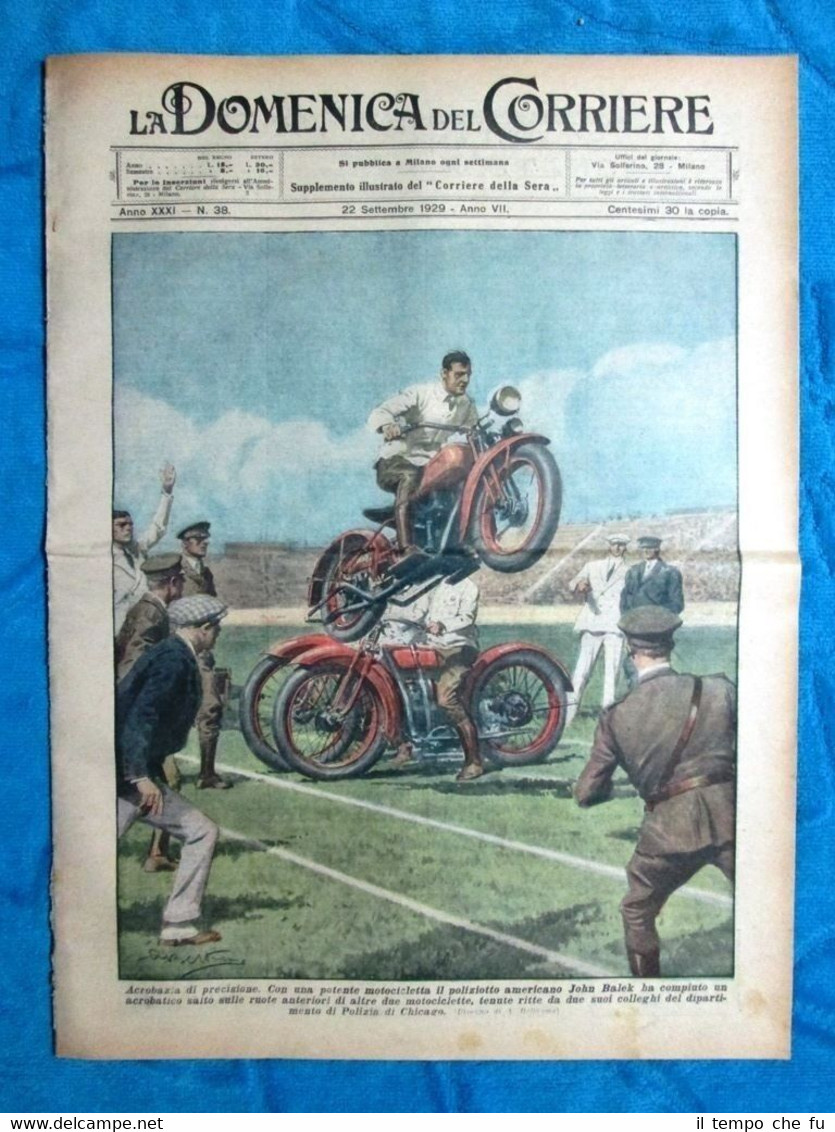 La Domenica del Corriere 22 settembre 1929 John Balek - …